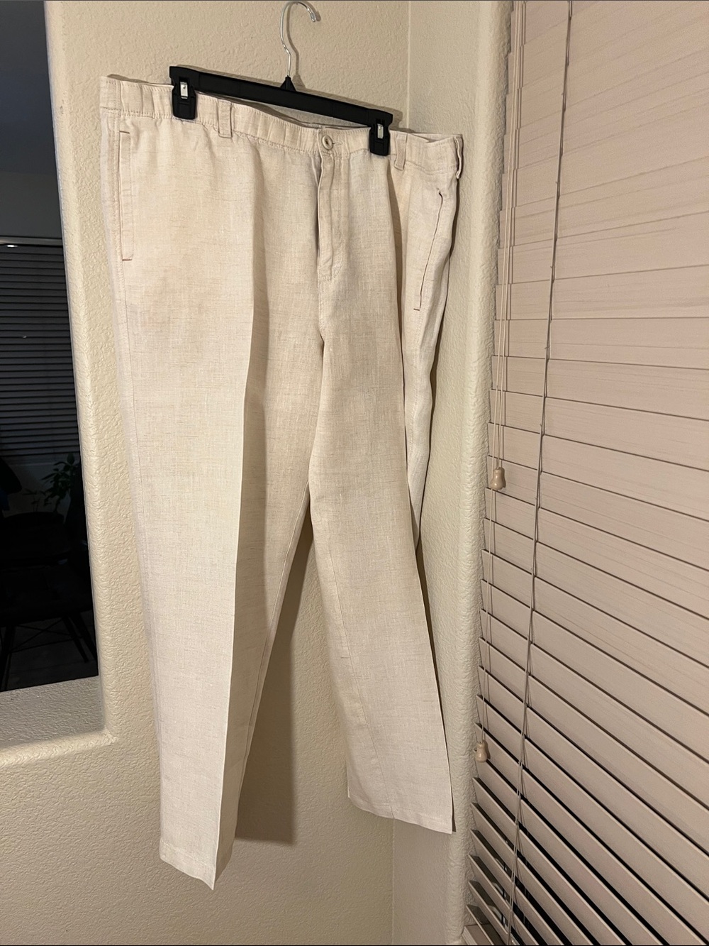 Tommy Bahama Cream Linen-Blend Chinos